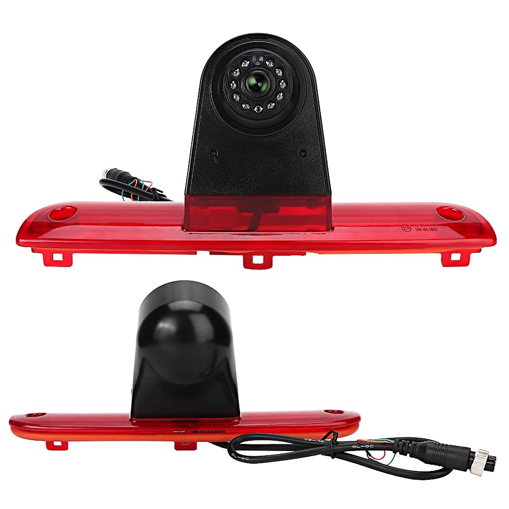 Qiilu Moniteur de caméra de recul pour Feux de freinage 1/3 PC4089 avec PAL/NSTC adapté pour Ducato 3 générations 06-18 L9b167