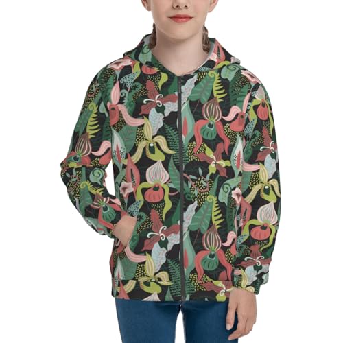 Jungle Kid Hoodies Boys Zip Up Sweatshirts Girls Pullover with Pocket3
