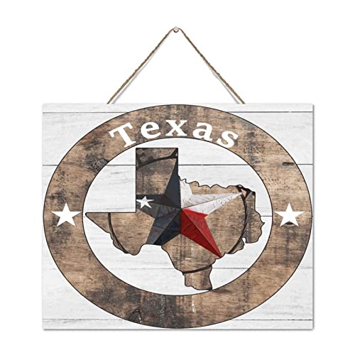 Plaque murale bois Texas déco maison et cuisine rustique