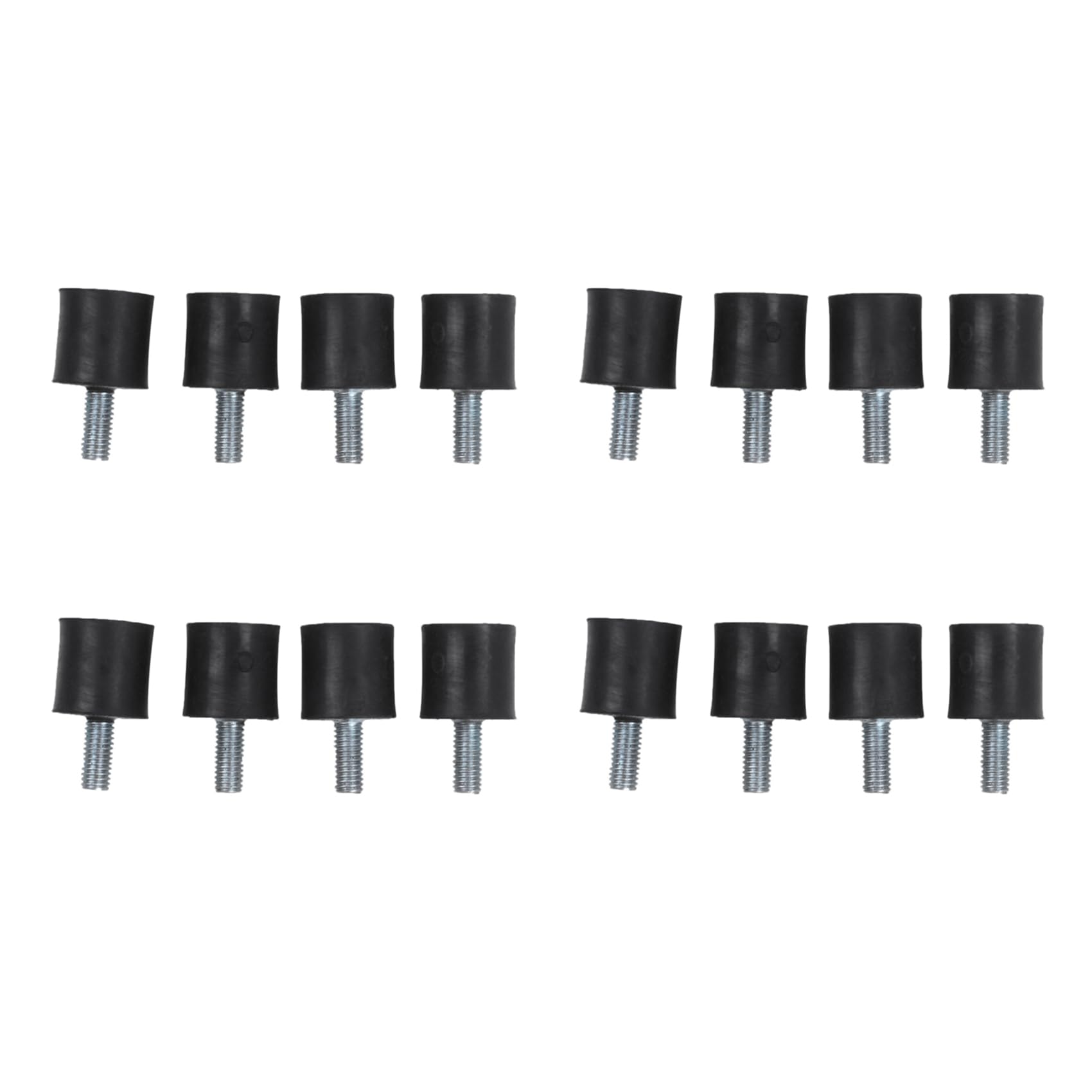 Oladfiop 16pcs M5 Male Female Anti Vibration Rubber Mounts Isolators 15mm X 15mm