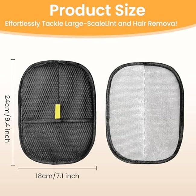 Pet Hair Removal Gloves for Cats & Dogs, 2pcs Reusable Electrostatic Pet Hair Remover Glove, Strong Adsorption Pet Hair Remover Tool to Quickly Clean Animal Hair for Clothes, Bedding, Sofa, Carpet-SZXni8xc