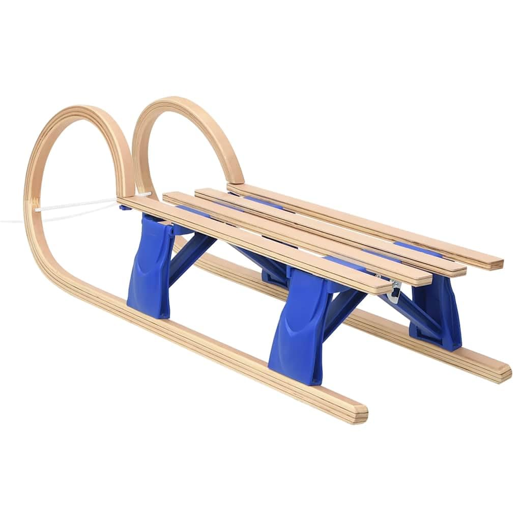 Genérico Trineo Plegable de Madera contrachapada 110 cm,Deportes,Actividades al Aire Libre,Actividades y Deportes de Invierno,Trineos-93699