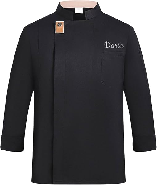 Generisch Individueller Kochmantel, personalisierte Kochjacke mit gesticktem Namen, Koch-Arbeitsjacke, Hemd für Männer und Frauen - 1