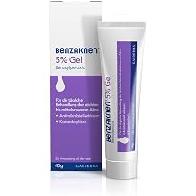 benzaknen 5% gel 40g remedy for pimples and blackheads in mild to moderate acne clears pores and reduces tallow & inflammation dermatologically tested with bpo benzoyl peroxide