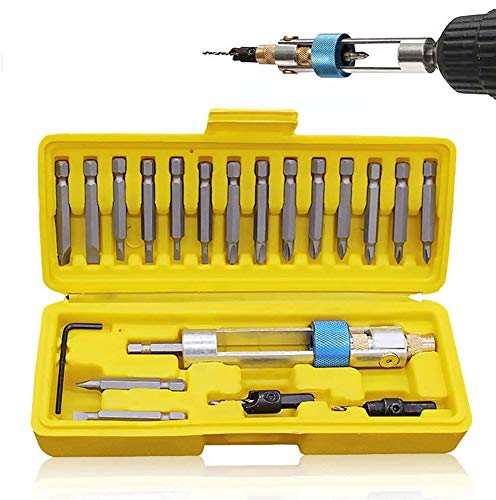 Swap Drill Bit, Drill Driver Head Screwdriver Tools, Half Drill Bits High Speed Alloy Steel Head Repair Tool Kits With Portable Box(20 PCS/Set)