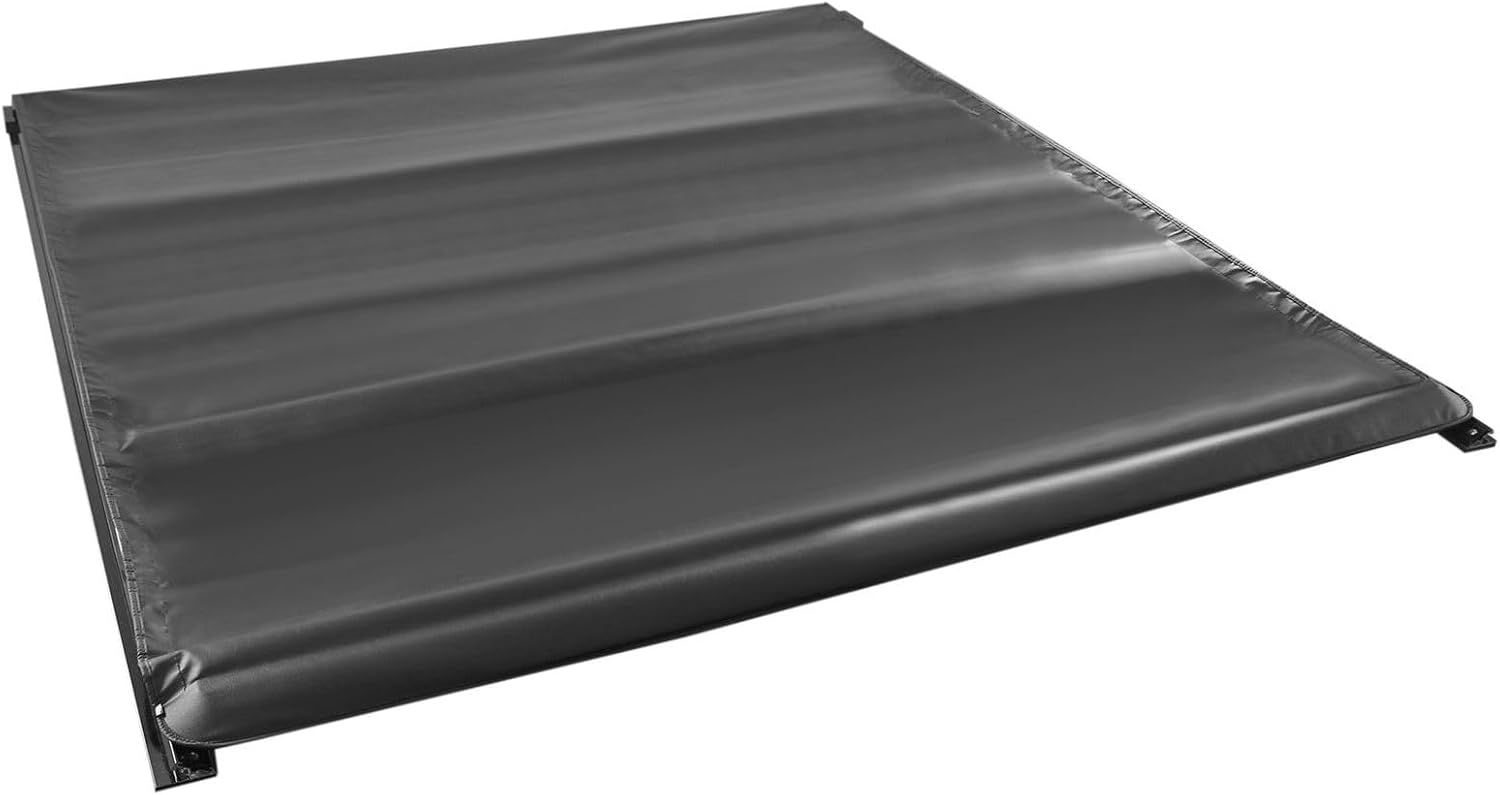 5Ft Soft Rollup Bed Tonneau Cover W/Lamp Upper Marine Grade Vinyl for Jeep for Gladiator 2020-2022 Black Fleetside-Style M44601F