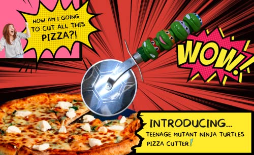 Teenage Mutant Ninja Turtles Pizza Cutter Slicer - Tmnt Pizza Wheel Cutter - Nickelodeon Officially Licensed #TOP6