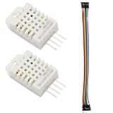 VKLSVAN 2PCS DHT22 AM2302 Humidity Sensitive Capacitor Digital Temperature and Humidity Sensor Module Temp Humidity Monitor with Cable
