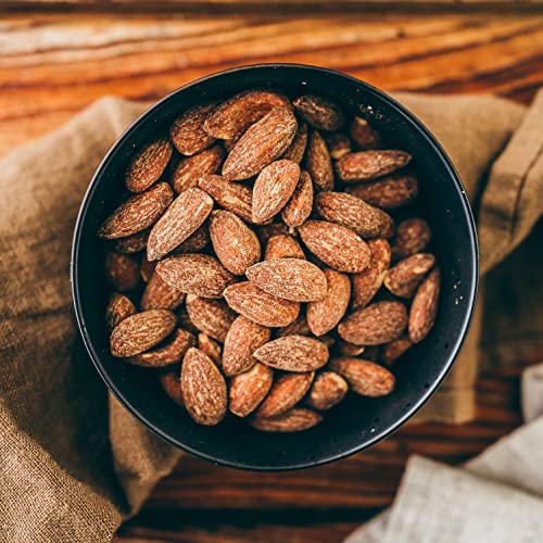 Seeberger Rauchmandeln geröstet & gesalzen 5er Pack: Geröstete Mandeln mit salziger Note und intensivem Raucharoma - im praktischen Zip-Beutel, vegan (5 x 150 g)