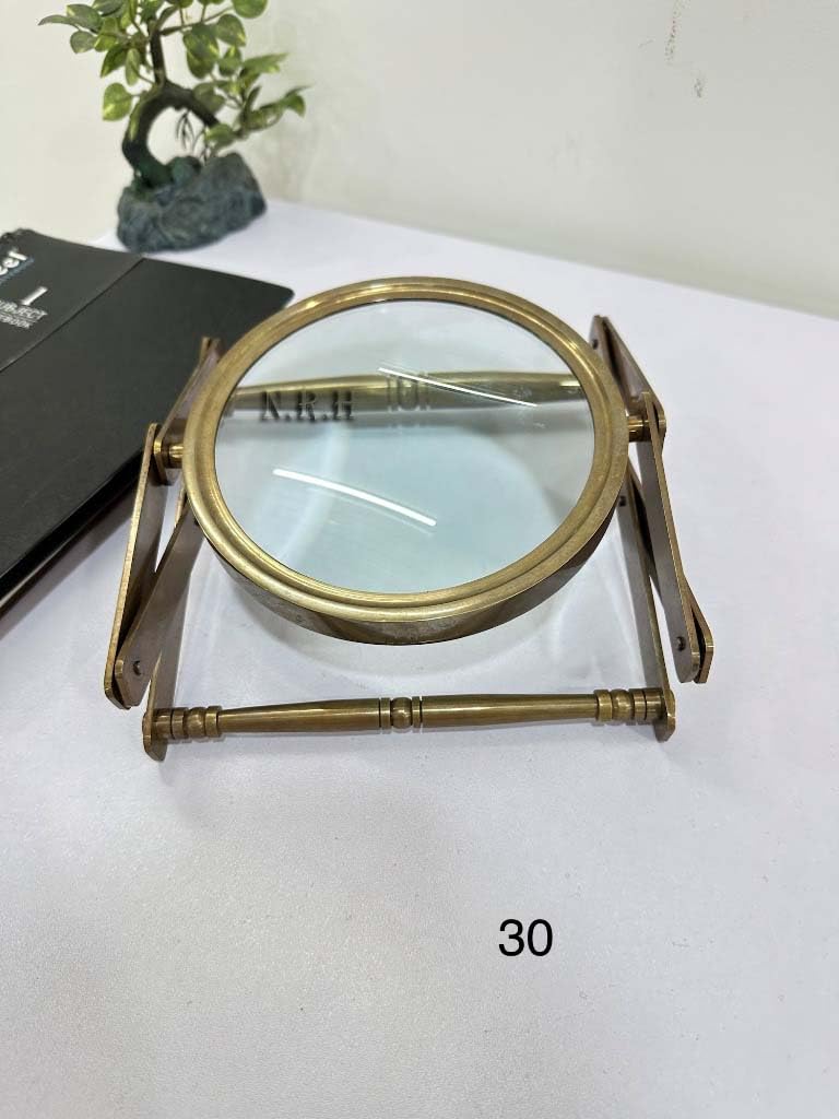 Lente d'ingrandimento 10X a zig zag, finitura anticata, per lettura ampia area di visualizzazione