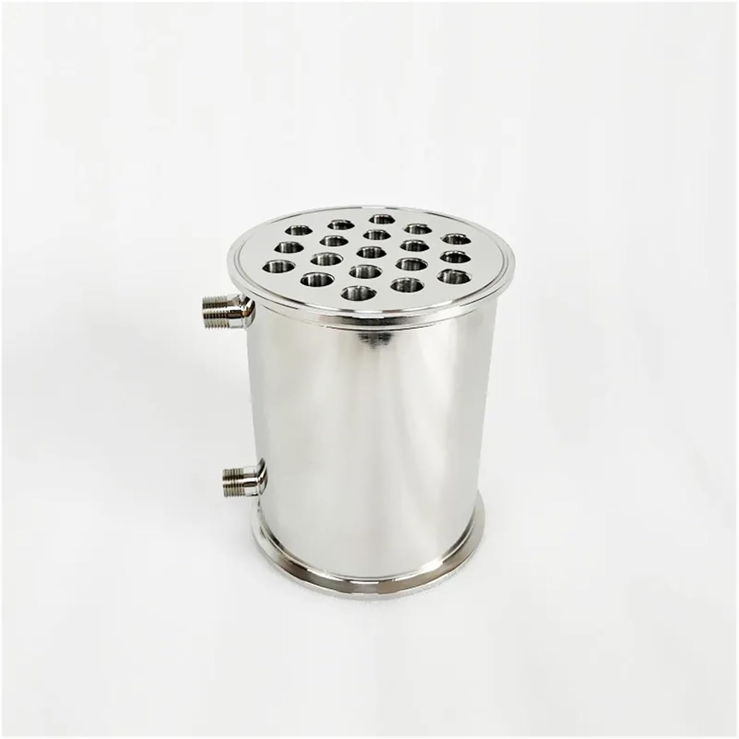 Home & Brewing 6" 152mm(OD167mm) Dephlegmator,Reflux,Distiller Condenser for Homebrew Length 200mm,with 1/2" Male Tread,Sanitary Steel 304 Brewing Accessories