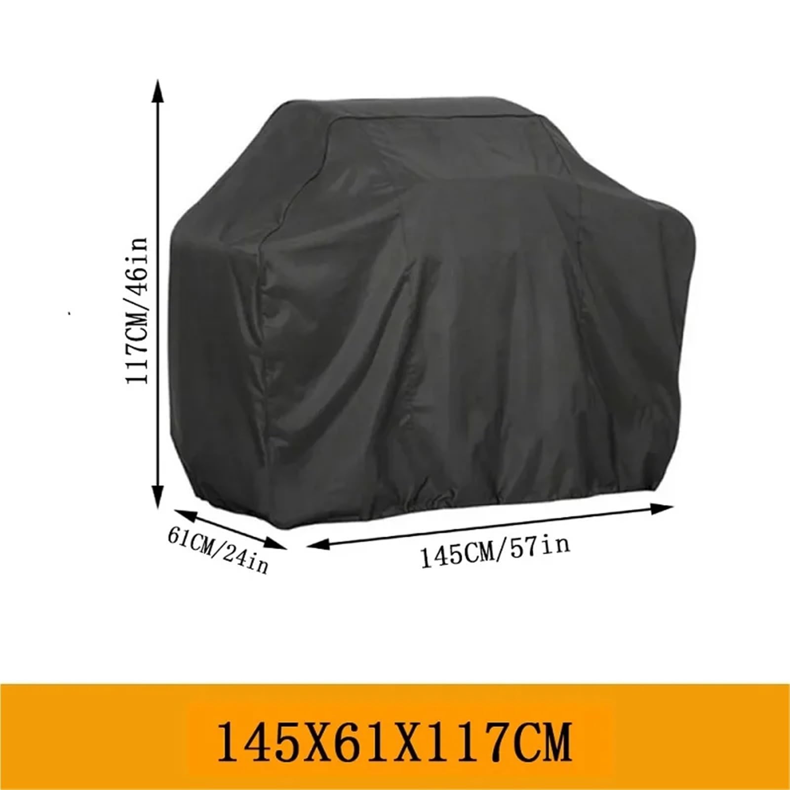 Pokrowiec na grill, Pokrowiec na grilla BBQ, wytrzymały pokrowiec gazowego, odporny deszcz(145x61x117cm)