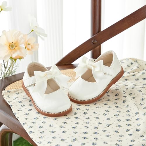 Image of PHIRAMIN Toddler Girl Mary Jane Dress Shoes-Little Girl School Uniform Shoes for Wedding Party