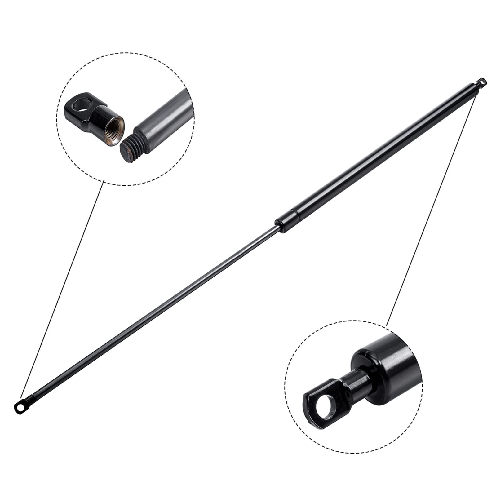 Varilla Hidráulica Elevación Soporte 150-900N 860mm 2 Uds Capó Puntales Gas Coche Barra Soporte Elevación Choque Resorte Gas Para Cama Autobús Camión Ventana Barco(900N)