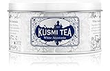 Kusmi Tea White Anastasia White Tea - Bergamot, Orange Blossom, and Lemon Infusion Essential Oils of Bergamot Perfect for Tea Lovers (3.2 Tin 35 Servings)
