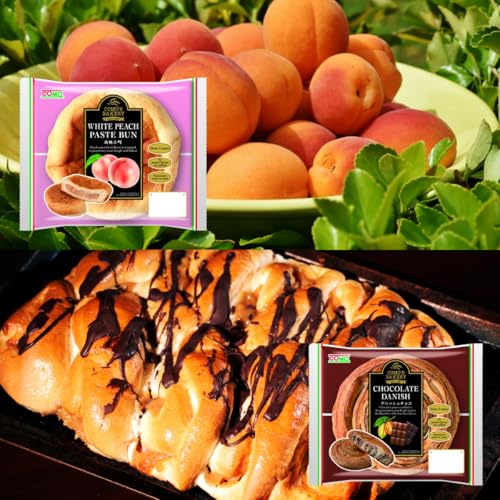 Japanese Snack box Authentic Bread Combo - Japanese Bakery 8 Baked Pastry Roll and 2 Danish, Wagashi and Dagashi Gift Set (Pack of 10) - Image 2