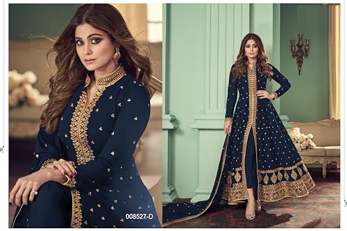 Image of Henith Collection Indian /Pakistani Ethnic Wear Embroidered Anarkali Suit Anarkali Gown for Women