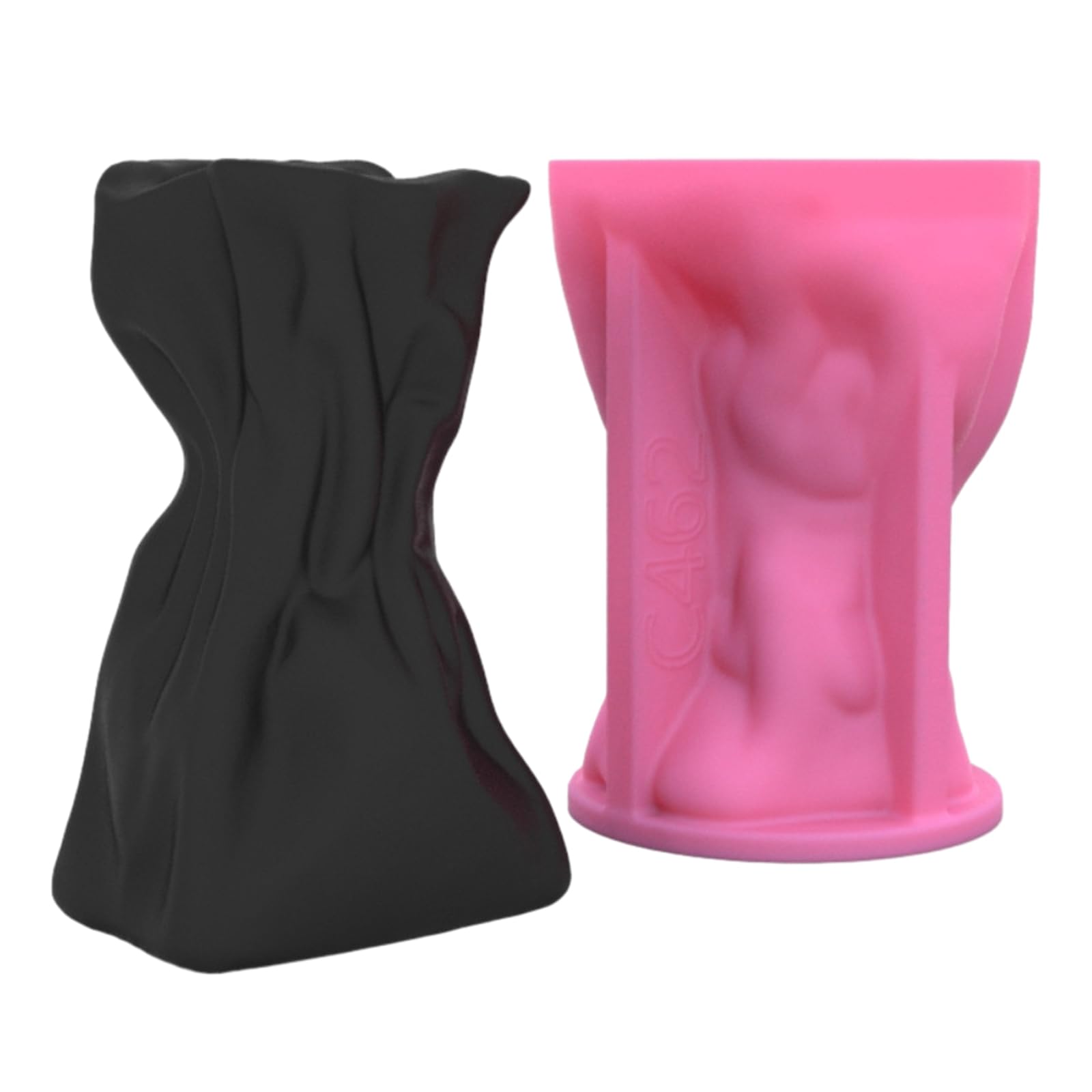 NEWFT Silicone Mold Pleated Pocket Shaped Vase Flowerpot Silicone Epoxy Resin Perfect for Art Enthusiasts