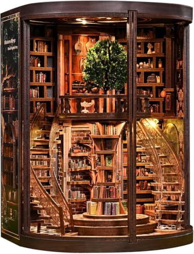 Wisdom Library Book Nook Kit for Adults - 3D...