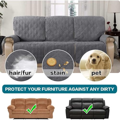Funda para sofá reclinable impermeable que evita manchas de mascotas y pelos 3