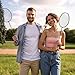 FreeHitter Badminton Racket Set with Carrying Bag for 2 Players, Badminton Racket for 4 Players Carbon Fiber or Alloy Steel Birdies Backyard Raqueta de Bádminton