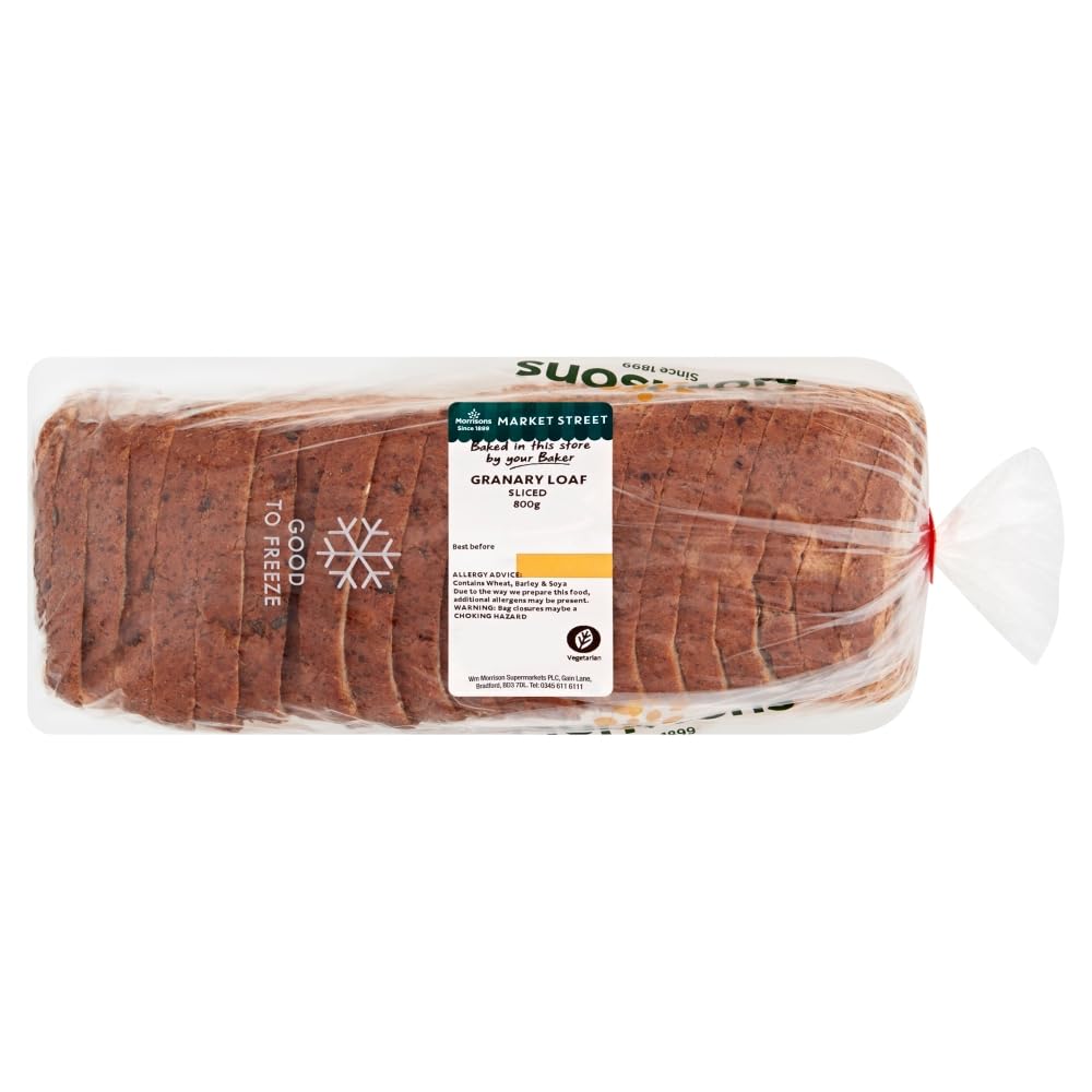 Morrisons Market Street Sliced Granary Loaf Malted Brown 800g