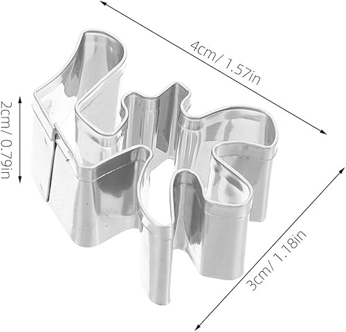 Miniatura 2 de 4pcs Stainless Steel Happy Birthday Cookie Cutter with Integrated Molding Chinese Characters for DIY Biscuits Versatile Engraved Carrot-shaped Fruit