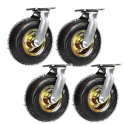 Roulettes pneumatiques industrielles pour déplacer un appareil lourd sans abîmer le sol