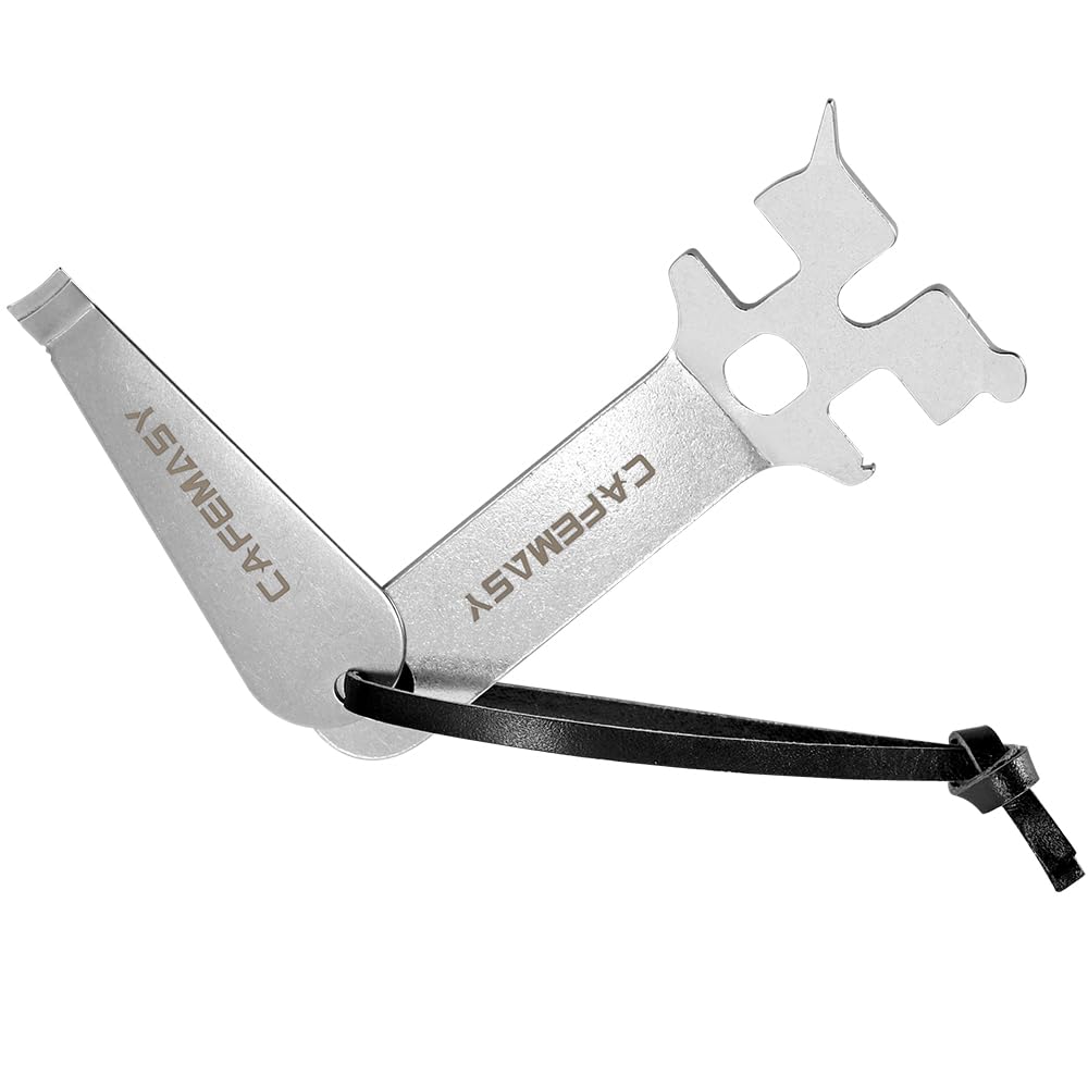 Espresso Portafilter Basket Removal Tool - CAFEMASY Coffee Machine Accessories Stainless Steel Multifunction Portafilter Basket Remover Wrench Barista Tools