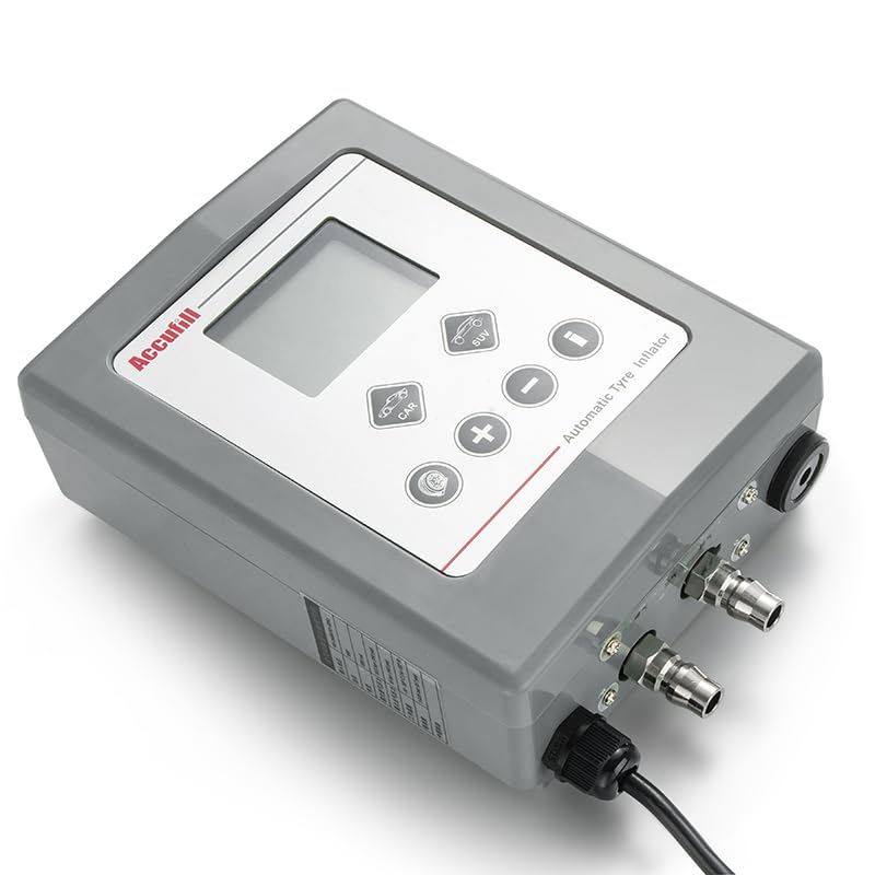 Inflador automático de presión de neumáticos preestablecido montado en la pared, pantalla digital, escala múltiple profesional, máximo 174 psi