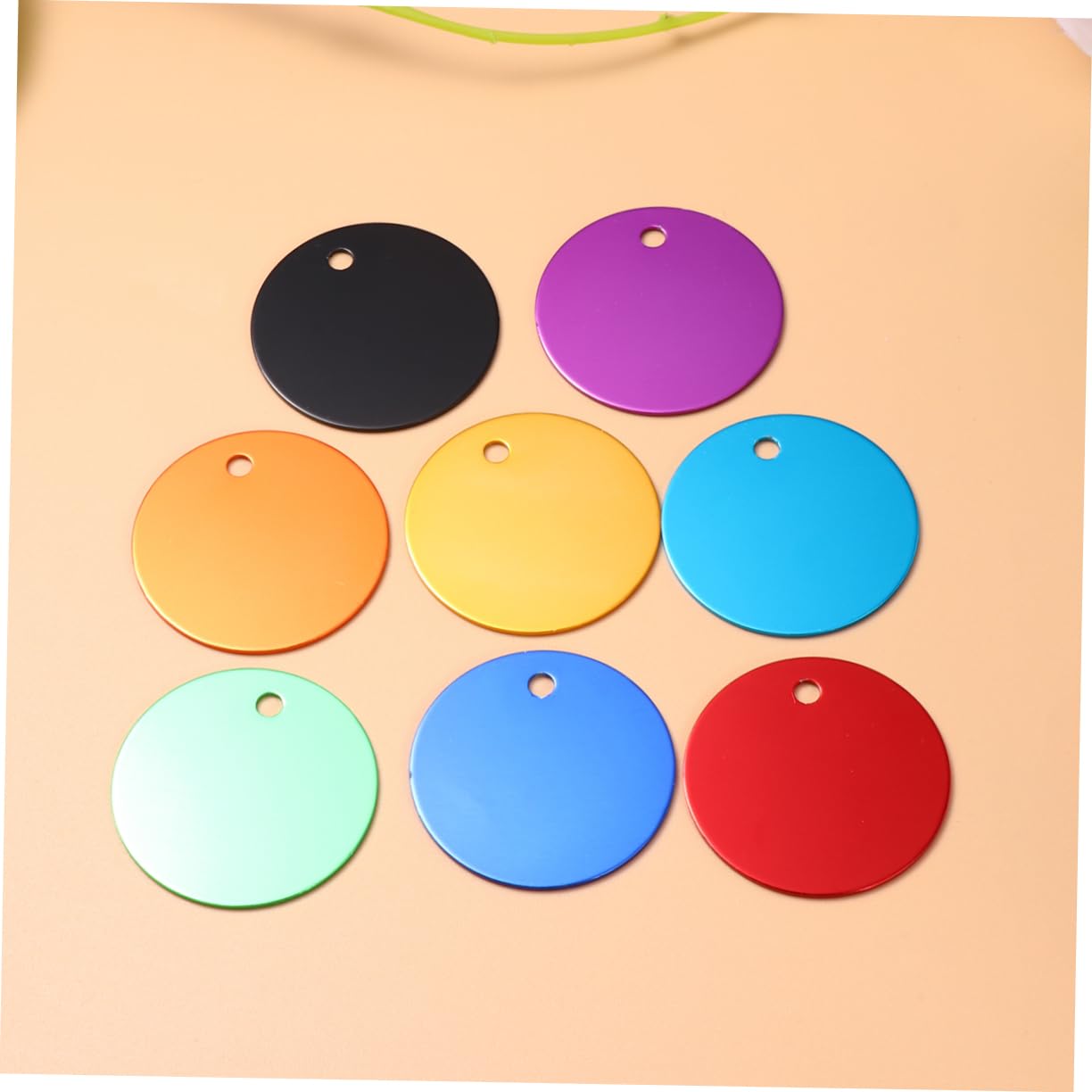 ABOOFAN 75pezzi Pz Targhette Pet Alluminio Anodizzato Medagliette Vuote Per Incisione Nome e Contatti Accessori Per Cuccioli e Animali Domestici Per Fai Da Te