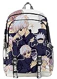 AMOMA Anime Printed Unisex Daypacks Cosplay Sukuna 3D Digitaldruck Leicht Freizeit Mehrzweck Canvas Rucksack(One Size,MultipleGojo)