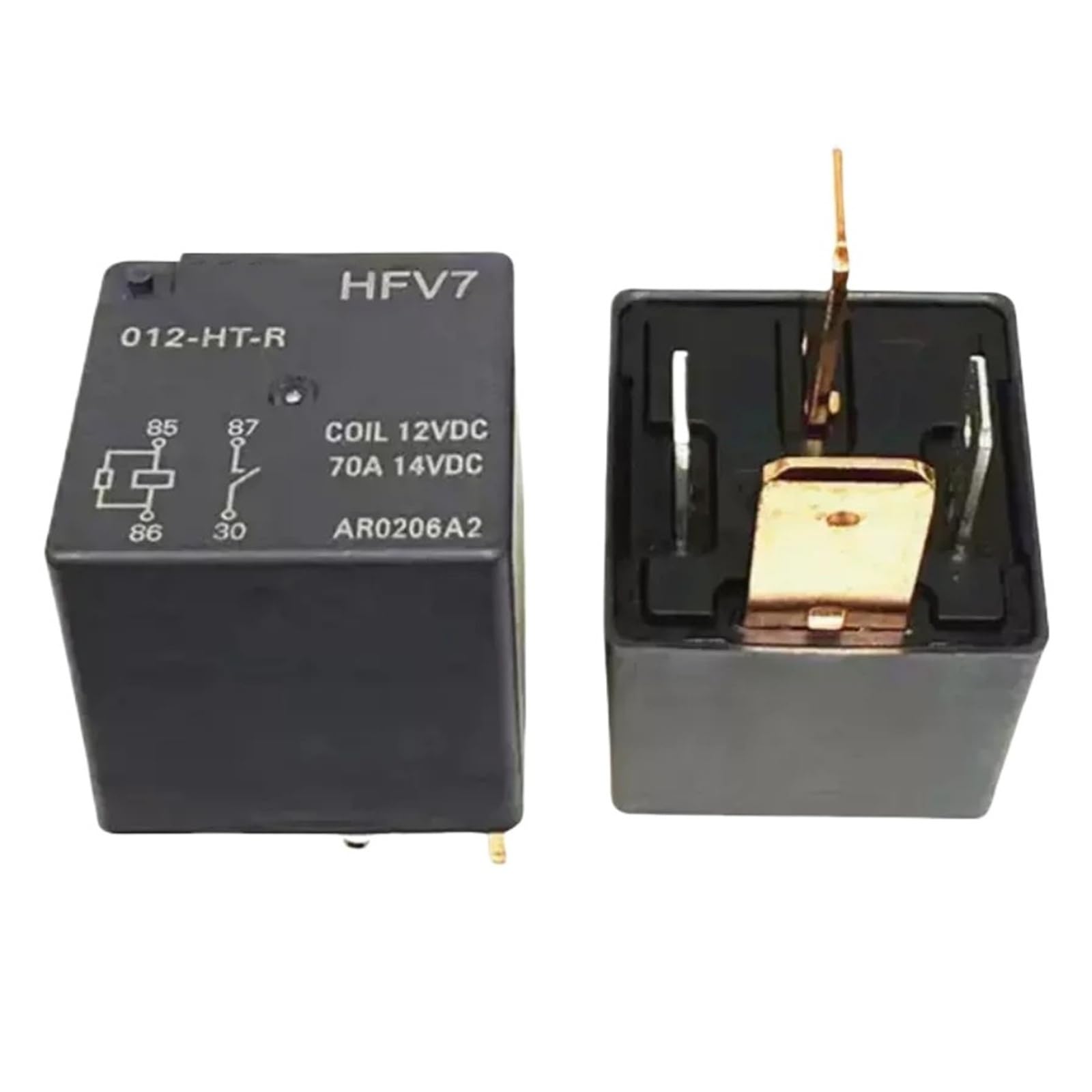 Relais automobile HFV7 012-HT-R 70A résout les pannes de ventilation et d'éclairage