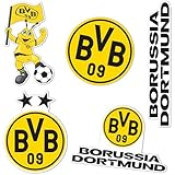 Desert Cactus Borussia Dortmund FC Sticker Decal Vinyl BVB German Germany Die Schwarzgelben Soccer Laptop Water Bottle Car Scrapbook (Type 2-3)