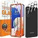 Produktbild QsmQam 3 Stück Panzer Schutz Glas für Samsung Galaxy A14 4G / 5G und 3 Stück Kamera Schutzfolie, 9H Härte Panzerfolie, HD Displayschutz Folie, Anti-Kratzer, Bläschenfrei