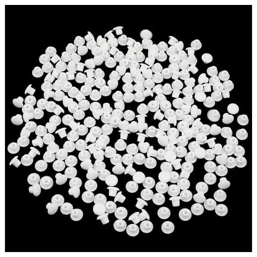 JaneYi 500 Stück Abdeckkappen für Bohrlöcher Weiß 5mm Blindkappen für Bohrlöcher Abdeckstopfen Möbel-Abdeckkappen zum Eindrücken Lochkappen Abdeckkappen zum Eindrücken