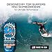 ZUMWax Surfing Skimboard Ceramic Wax, Made in USA, PFAS-Free, Durable and Eco-Friendly with Secret Vanilla Scent, Any Temperature Use for Maximum Speed & Glide on Sand & Water, Long-Lasting, 4.5 fl oz
