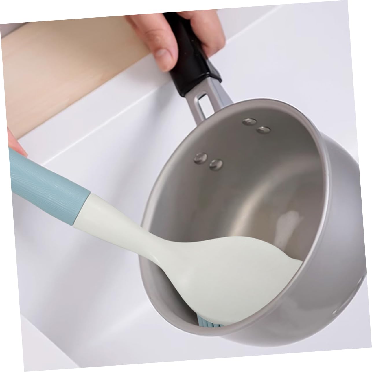 Healvian 10piezas Cepillo para Fregar Escobilla De Cocina para Platos y Sartenes Cepillo De Limpieza para Fregadero para Utensilios De Cocina Antiadherentes