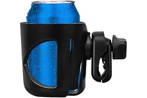 Clamp-on Pontoon Rail Cup Holder for Marine Boat and Stroller