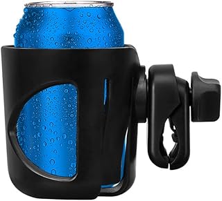 Boat Cup Holder Clamp-on Mount Marine Universal Drinks Holders Rotation Drink Holder for Marine Boat,Yacht,Kayak,Boat Rail, Boat Handle Bar,Stroller,Bikes,Trolleys,etc,with Alligator Clamp