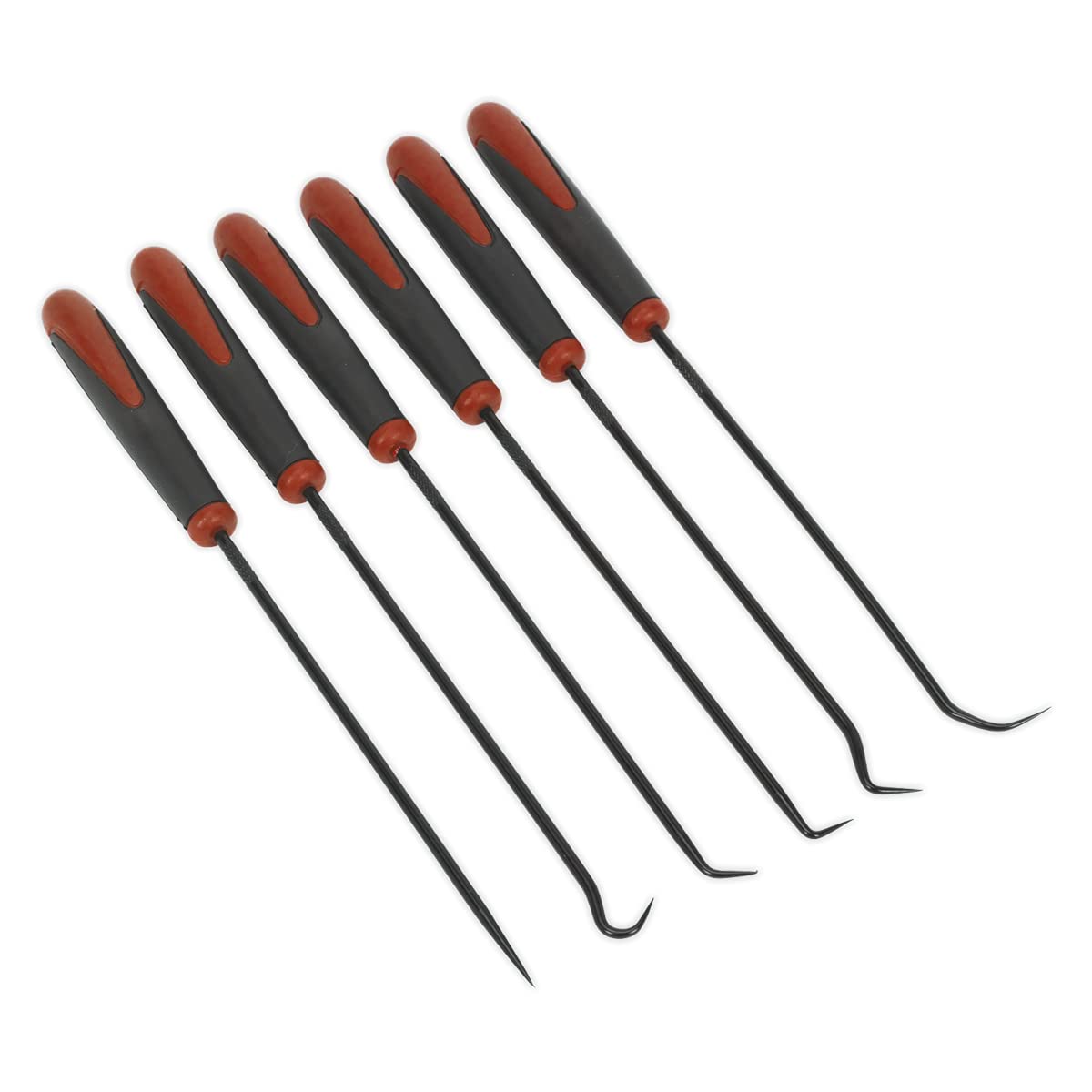 Sealey AK5215 Extra-Long Pick and Hook Set, 235mm, 6 Pieces