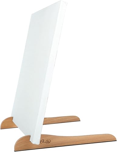 The Overby - Caballete de pintura de mesa, portátil, compacto, fácil de transportar, sostener y exhibir lienzo estirado estable, 12 pulgadas, madera