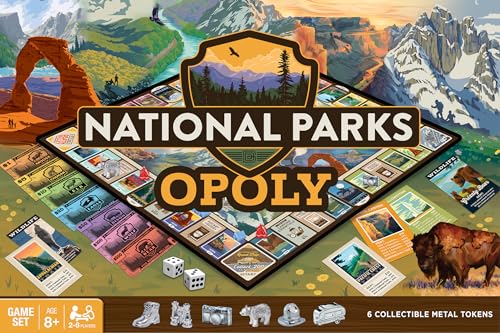 Masterpieces National Parks Opoly juego de mesa miniatura 1