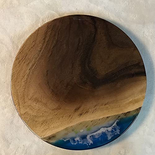 Coffee Table For Living Room, Round Table Decor, Circular Coffee Table Made Of Metal And Wood Decorative Top, Industrial And Modern Style Tea Table For Bedroom And Hallway (Wwaan15911A121) #TOP1