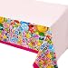 2 Pack Sweet Candy Lollipop Plastic Tablecloth for Candyland Themed Birthday Party Baby Shower Decoration,Rectangle Disposable Table Cover - 52 x 90 inches