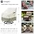 Outdoor Swivel Lounge Chair Cover 2 Pack and Patio Furniture Cover