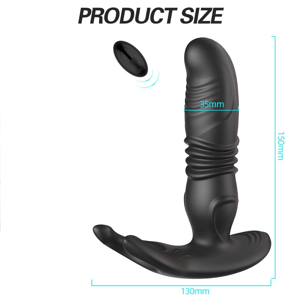 analdildo mit stoßfunktion ThrustPlug™ – Diskreter Stoßvibrator – Analplug mit Stoßfunktion be main image 0