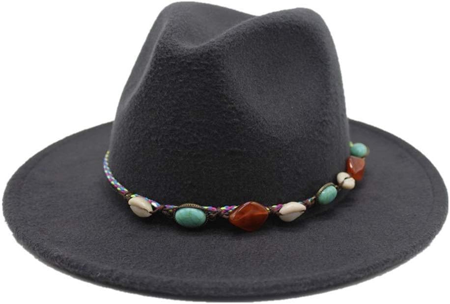 定番 帽子 メンズ ハット レディース フェルトハット カウボーイハット ウールフェルト 56 58 カジュアル Size おしゃれ ダークグレー Color