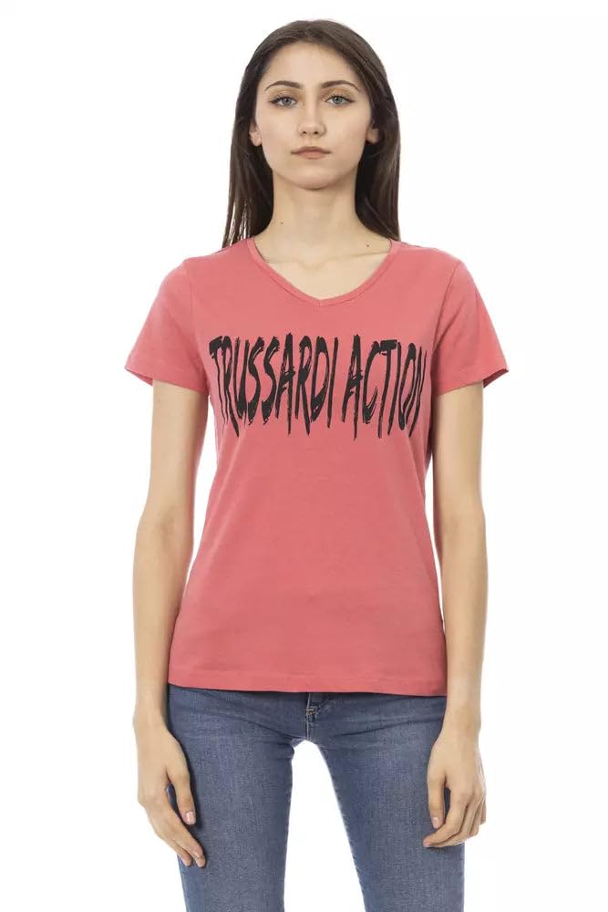 Top en coton rose Trussardi Action M pour éviter la chaleur avec style - 4