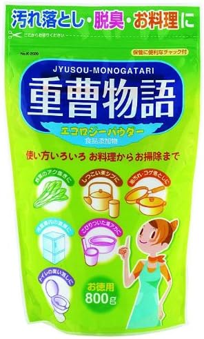 Amazon 紀陽除虫菊 重曹物語 重曹パウダー お徳用 800g 炭酸水素ナトリウム 食用グレード 掃除用 紀陽除虫菊 マルチクリーナー